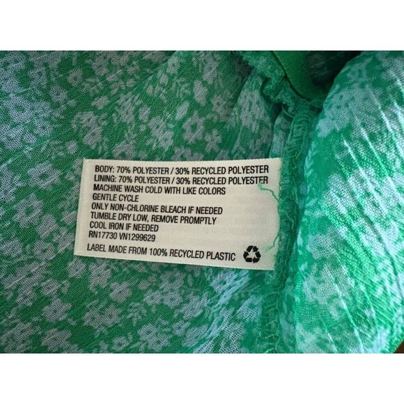 Wild Fable NWT Sheer Floral Bell Sleeve Cropped Cardigan Blouse Size Medium - Picture 10 of 10